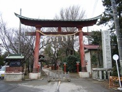 鳥居と社号標